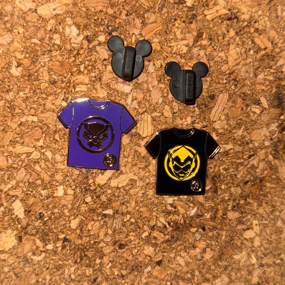 Disney Pin Lot/Bundle - Two Marvel Pins From 2024 Hidden Mickey Mystery Set